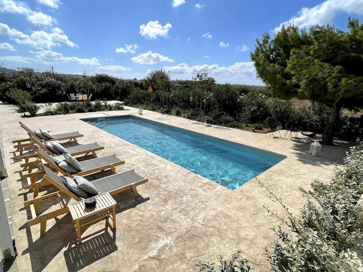 White Pearl Villa Naxos With Private Swimming Pool Naxos City Exteriér fotografie