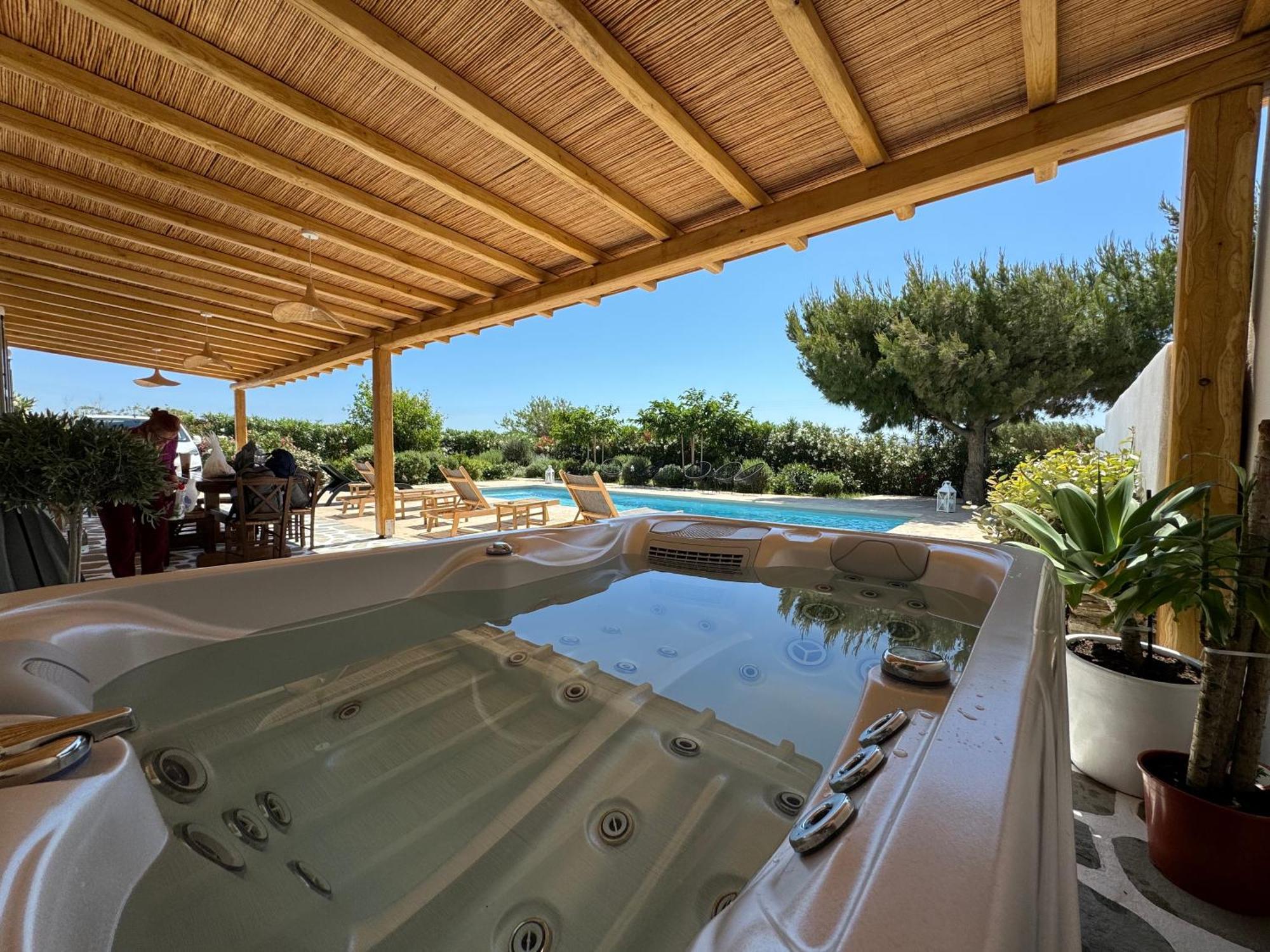 White Pearl Villa Naxos With Private Swimming Pool Naxos City Exteriér fotografie
